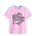 thumbnail image 1 of Felwors Girls Soft Short Sleeve Crew Neck T Shirts 6 Color Printed T Shirt, 1 of 5