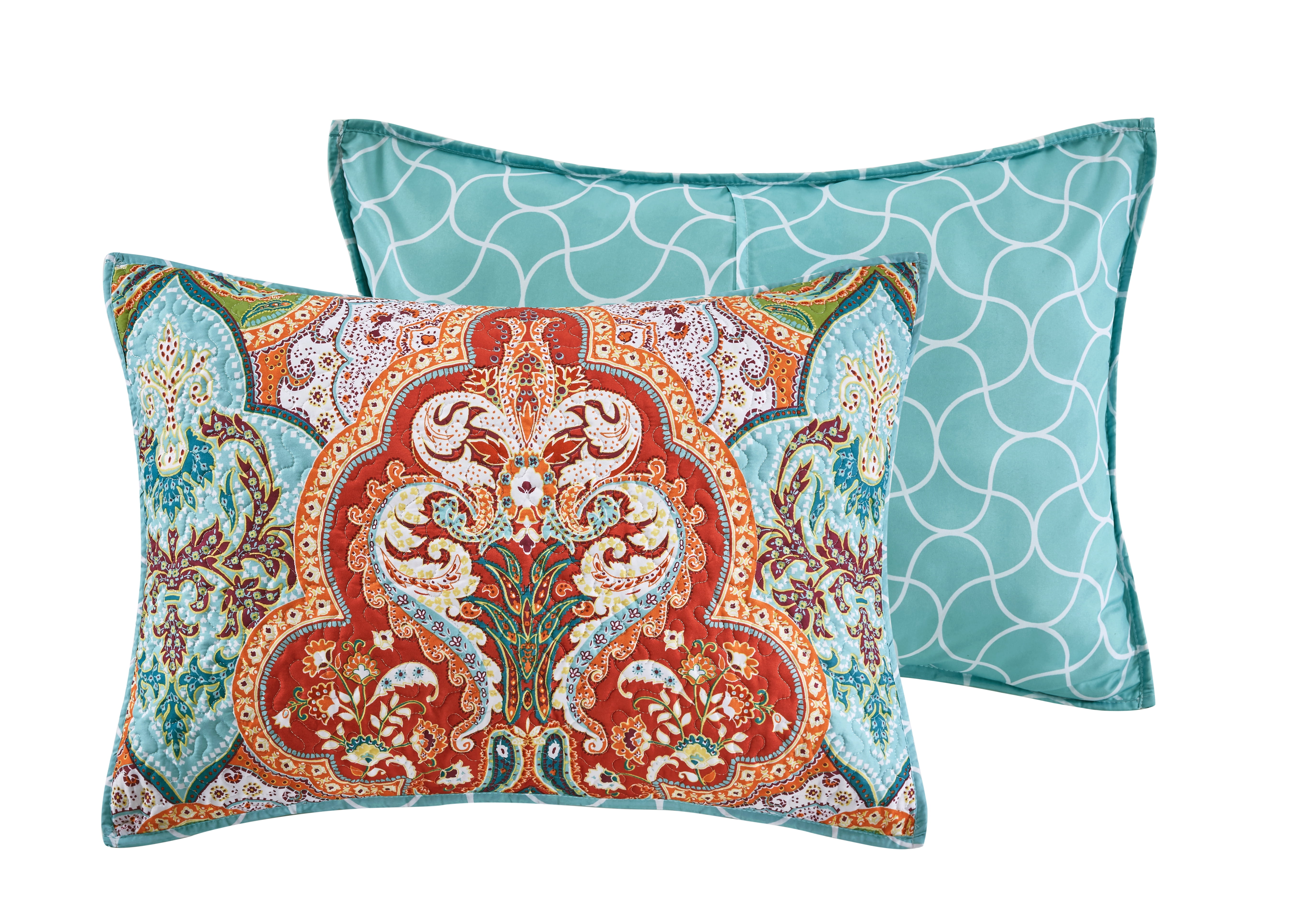 Better Homes And Gardens Jeweled Damask Bedding Quilt Collection Better Homes And Gardens Jeweled Damask Bedding Quilt Collection Reversible Twin Multicolor Com