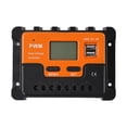 thumbnail image 1 of Contrôleur de Charge Solaire 12V/24V, pour PWM 10A/20A/30A en Option, 2 Ports USB, 1 of 10