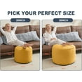 thumbnail image 5 of Pouf Ottoman Foot Stools with Foam Small Ottoman for Living Room Corduroy Ottomans Pouf 26x18 Floor Poufs Foot Rest for Chair Yellow Hassocks and Ottomans, 5 of 10