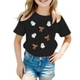 thumbnail image 4 of Byoo Halloween T Shirt for Boys Ghost Print Short Sleeve T-Shirt Kids Casual Tee Shirt, 4 of 4