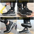 thumbnail image 5 of Work Safety Shoes Lightweight Slip Resistant Air Cushion Running Shoes Puncture Proof Sneakers for Construction, Warehouse, Running, 5 of 6