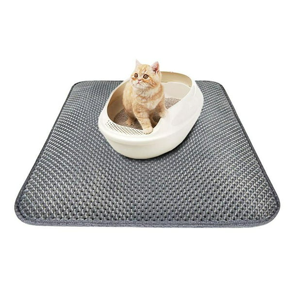 JANDEL Pets Cat Litter Mat, Double Layer, NonSlip, Easy to Clean