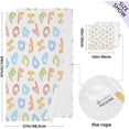 thumbnail image 3 of Coolnut Alphabet Bath Towel Set, Towel Set of 2, Skin-Friendly, Comfortable, Absorbent, Suitable for Bathroom, Travel, Hotel Wash cloth, 3 of 7