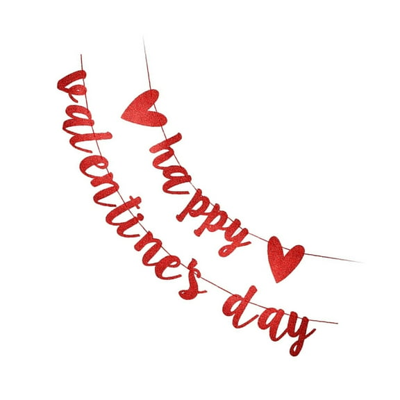 ROMANSENTIAL 1Pack Red Valentines Day Banner Festive Style For Party Organizers And Home Decor
