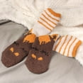 thumbnail image 4 of Women's Cute Fuzzy Cozy Super Warm Soft Animal Indoor Outdoor Cabin Crew Socks, Assortment A, 5 Pairs, 4 of 8