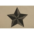 thumbnail image 2 of VHC Brands Farmhouse Star Country Life Blessings Text Muslin Cotton Primitive Thanksgiving Tabletop Fabric Loop Stenciled Kitchen Towel Set of 2, Antique Creme White, 2 of 7