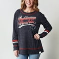 thumbnail image 3 of Women's Fanatics Navy/Red Washington Wizards Dreams Sleeve Stripe Speckle Long Sleeve T-Shirt, 3 of 3