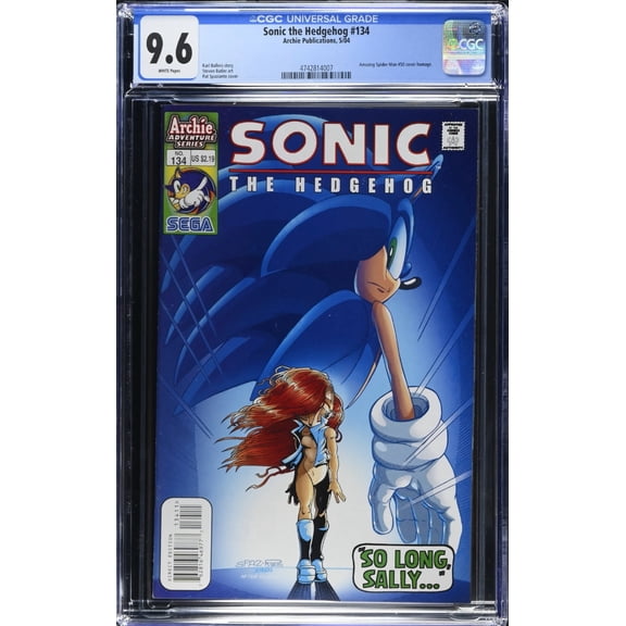 Sonic the Hedgehog #134 - CGC 9.6 Comic Book