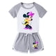 thumbnail image 1 of 2023 Kids Cartoon Disney Minnie Mickey Mouse Clothes Sets 100%Cotton Baby Sports Sets Boy Girl Tee+ Shorts Sets Toddler Suit4T Gao Jinjia LED, 1 of 2