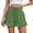 BY51_Mint Green, variant on Women's Shorts 2026 Summer Casual Cute Ruffle Shorts Comfy Elastic Waist Drawstring Pleated Short Mint Green XL