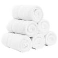 thumbnail image 2 of Luxury Hotel & Spa Towel 100% Genuine Turkish Cotton Hand Towels - White - Dobby Border - Set of 6, 2 of 5