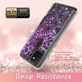 thumbnail image 5 of T-Mobile REVVL 4 Case, Rosebono Hybrid Bling Glitter Sparkle Epoxy Graphic Marble Colorful Silicone Skin Cover Armor Case for T-Mobile REVVL 4 (Purple), 5 of 5