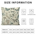 thumbnail image 5 of Nawypu Floral Spring Pillow Cover Gray Blue Minimalist Watercolor Herbs Floral Butterfly Throw Pillow Cover Spring Summer Modern Farmhouse Cushion Cover Decor for Couch Sofa Outdoor, 5 of 5