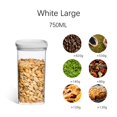 thumbnail image 3 of JeashCHAT Airtight Food Storage Containers with Lids for Flour Sugar Tea, BPA Free Plastic Cereal Containers for Kitchen Pantry Organization and Storage, 750 ML, 3 of 6