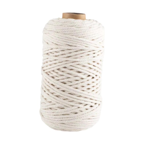 Cable de algodón cable macrame regalos blancos cable de manejo de cuerda para macrame tejido de tejido de tejido que сampeando artesanías de Dia 4 mm