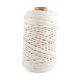 thumbnail image 1 of Cable de algodón cable macrame regalos blancos cable de manejo de cuerda para macrame tejido de tejido de tejido que сampeando artesanías de Dia 4 mm, 1 of 8
