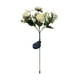 thumbnail image 2 of Luces solares para jardín con forma de camelia, 7 capullos realistas, luces LED de color blanco cálido, estacas metálicas impermeables, ideales para terrazas y jardines, lámpara de pie de plástico., 2 of 6
