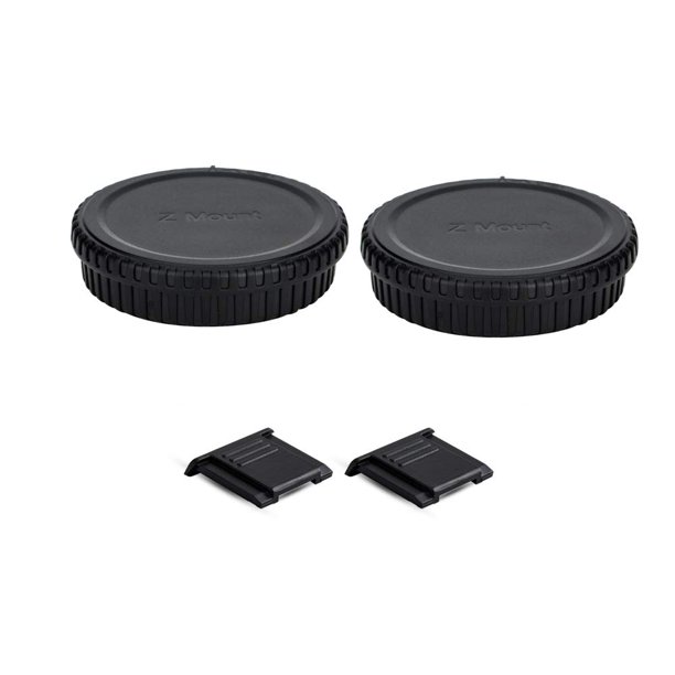 Tapa de cuerpo y tapa de lente trasera para cámara Nikon con montura Z (paquete de 2)