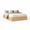 white-FULL, variant on Wood Platform Bed Frame No Box Spring Needed, Low Profile Mattress Foundation without Headboard, Minimalist Floor Standing Bed for Small Spaces