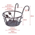 thumbnail image 5 of Support de Jardinière sur Rambarde, Support Suspendu pour Fleurs, Balcon, Terrasse, Clôture, Support pour Pots de Plantes et Fleurs pour Usage Intérieur et Extérieur, 5 of 5
