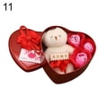 thumbnail image 2 of 1 Set Artificial Soap Rose Flower Bear Doll Valentine Day Gift Box Party Decor, 2 of 8