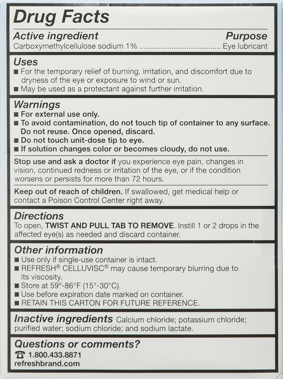 REFRESH CELLUVISC Lubricant Eye Gel Single-Use Containers 30 ea (Pack of 2), pack of 2 (752175) By Visit the Refresh Store