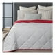 thumbnail image 1 of Colcha Doble Vista, Ideal para todo el año 1 Pieza Real Textil (Gris/Rojo, Individual), 1 of 6