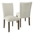 thumbnail image 1 of HomePop Traditional Fabric Parsons Dining Chairs, Soft Gray (Set of 2), 1 of 11