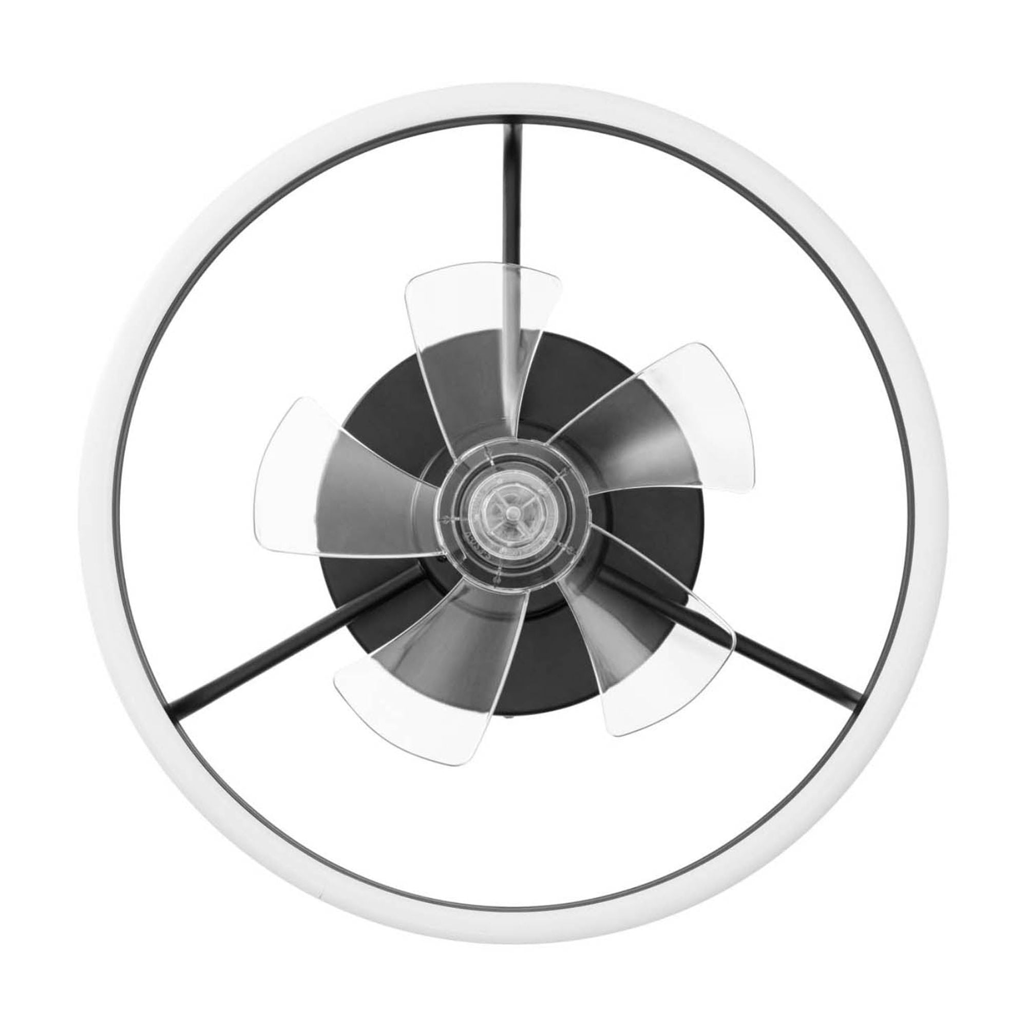 Better Homes & Gardens 20" Black Modern Ceiling Fan Fandelier with Color Changing Light, 5 Blades & Remote