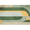 thumbnail image 3 of 5x8ft Area Rugs Retro Modern Mid Century Entryway Mats, Abstract Geometric Irregular Stripes Laundry Room Rug Non Slip Throw Rugs for Front Door Bedroom Bedside, 3 of 6