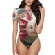 thumbnail image 1 of Fotbe Colorful Axolotl Underwater Body de Mujer con Cuello Redondo y Mangas Cortas, Sin Mangas Ajustado, Suave, Cómodo y Básico-Small, 1 of 7