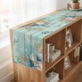 thumbnail image 6 of Table Runners 72 Inches Long Dress Scarves, Teal Beach Coastal Farmhouse Kitchen/Dining Table Runner, Coffee Tablerunners, Summer Nautical Coral Shell Botanical Vintage 16x72 Inch, 6 of 9