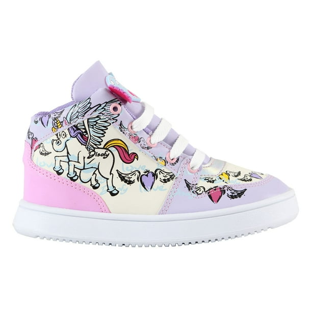 Tenis Nina Bota Unicornion Disofy Bebe Velcro Talla 19 cm Kuali Shoes Walmart en linea