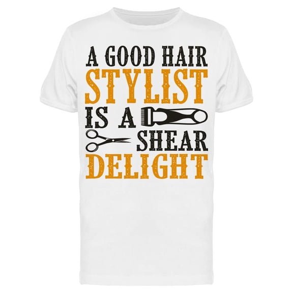 Good Stylist, Shear Delight Tee Men's -Image by Shutterstock