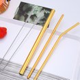 thumbnail image 4 of JoyMoreHome Stainless Steel Straw, Food Grade Reusable Metal Drinking Straw Set with 2 Cleaning Brushes and Carry Pouch for Smoothie, Milkshake, Cocktail and Hot Drinks, 4 of 4