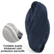thumbnail image 3 of Orejeras de forro polar de felpa de piel sintética suave y elegante ajustable detrás de la cabeza, 3 of 5
