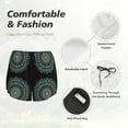 thumbnail image 4 of Disketp Mandala Women's Shorts Workout Shorts for Athletic Gym Running Shorts with Phone Pockets-Medium, 4 of 7