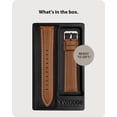 thumbnail image 3 of Correa de Reloj Fullmosa Cuero Vintage Compatible con Garmin Forerunner 255/265 y Samsung Gear S3/Ga, 3 of 7
