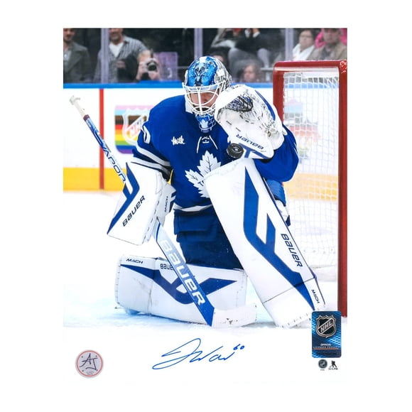 Joseph Woll Gant de Hockey de Toronto Signé Sauvegarder Photo 8x10