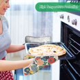 thumbnail image 2 of Yayeee Pot Holders Kitchen Heat Resistant with Pockets 7"x9.8" Cotton Oven Cooking Hot Pads, Vibrant Flowers Pattern, 2 of 7