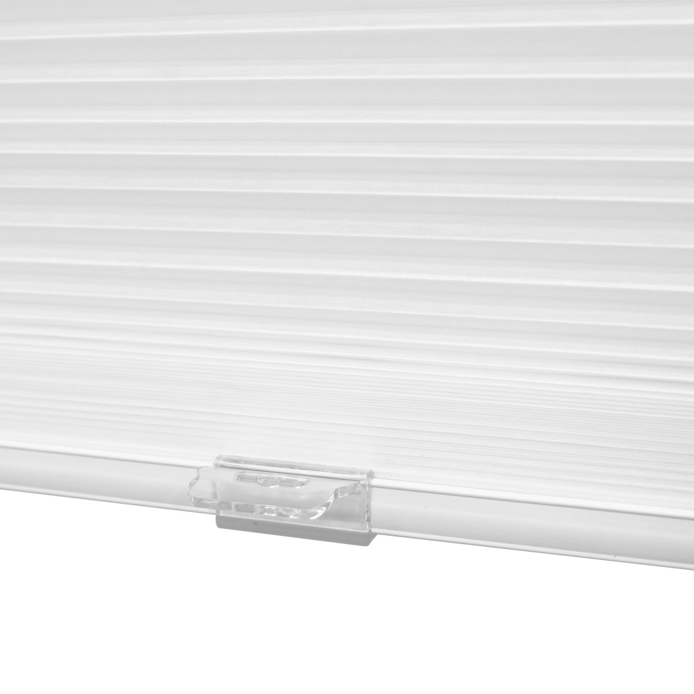 Lumi Cordless White/ Ivory/ Grey Honeycomb POSH Shades Light Filtering 50 - 59 Inches White 56 W x 72 H Inches