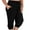 A1-Black, variant on SHOWMALL Womens Plus Size Joggers Pants Casual Active Capri Sweatpants with Drawstring Pockets Burgundy 3X