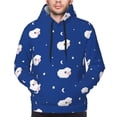 thumbnail image 2 of Bingfone Moon Lamb Men's Drawstring Hoodie Long Sleeve Pocket Sweatshirts-Large, 2 of 6