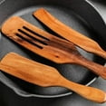 thumbnail image 3 of Limei Wooden Spoons for Cooking, Nonstick Kitchen Utensil Set, Wooden Spoons Cooking Utensil Set Non Scratch Natural Teak Wooden Utensils for Cooking, 6 Style, 3 of 7