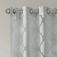 thumbnail image 2 of Madison Park Eden Fretwork Burnout Sheer Panel Grey 84" Panel, 2 of 4