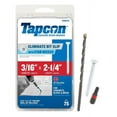thumbnail image 2 of Tapcon 28372 3/16x2-1/4 White Star Drive Bugle Head Concrete Anchors 75/Box, 2 of 2