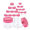 Metallic Rose Gold, variant on Beauticom 7g/7ml (0.23 Fl Oz) Thick Double Wall Leak-Proof Clear Plastic Jars with Flat Top Lids for Creams, Lotions, Powders, Glitters, and more... (Color: White, Quantity: 12pcs)