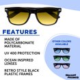thumbnail image 2 of Gradient Lens Sunglasses Set of 10, Bulk Pack - UV Protection, Perfect for Parties, Beach, Pool, Outdoor Events - Yellow, 2 of 8