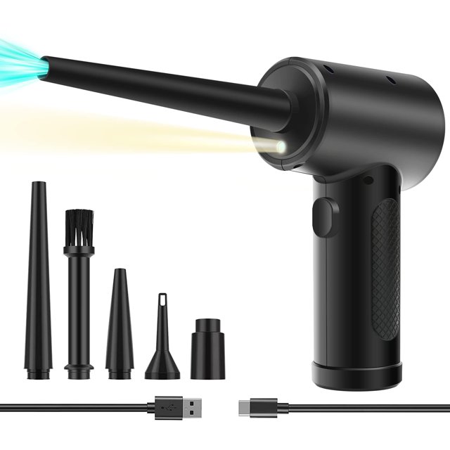 Aspirador de polvo inalámbrico XCF 51000 RPM recargable Por USB para PC y teclado
